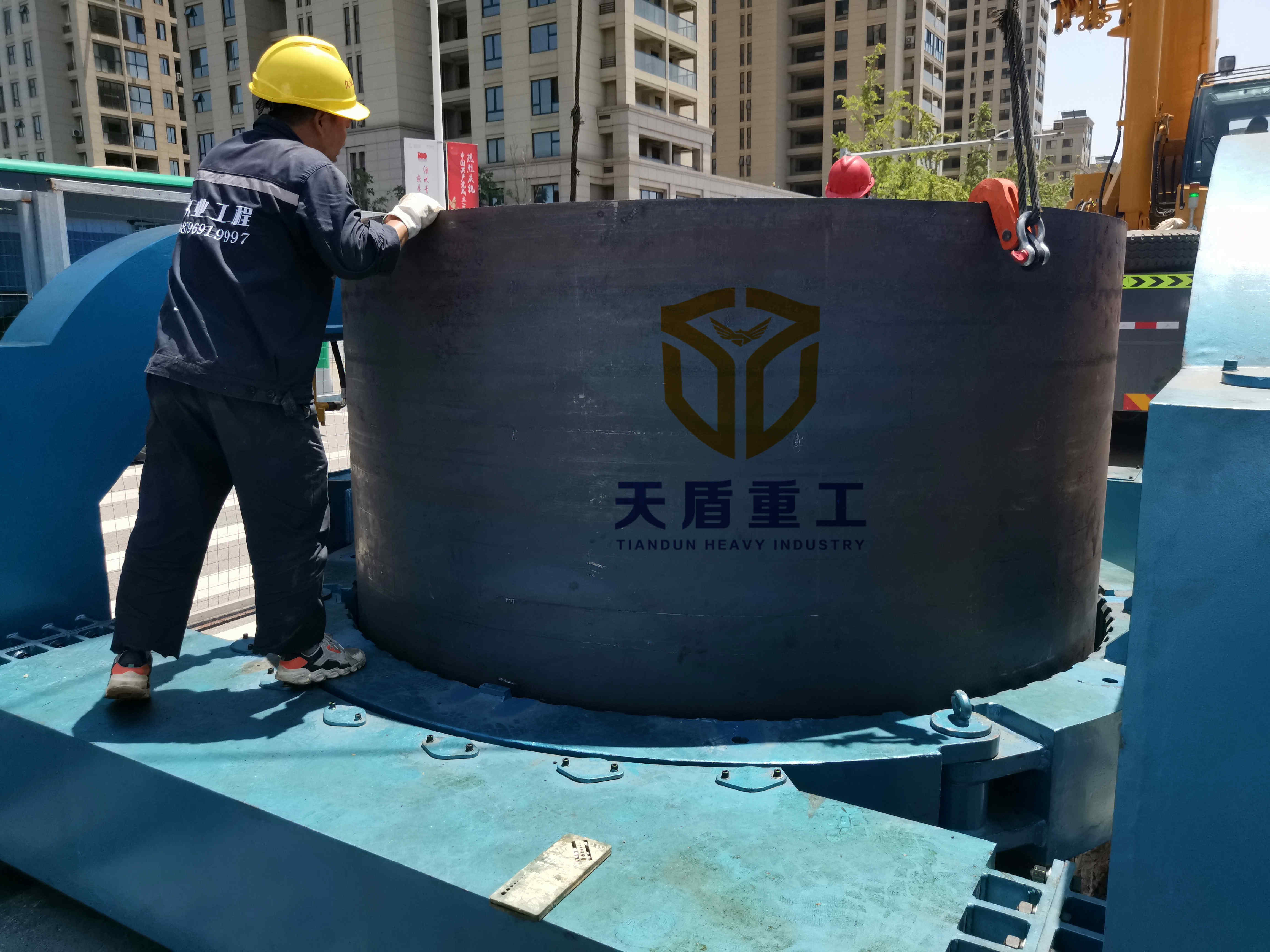 天盾摇管机在湖州工地成功应用